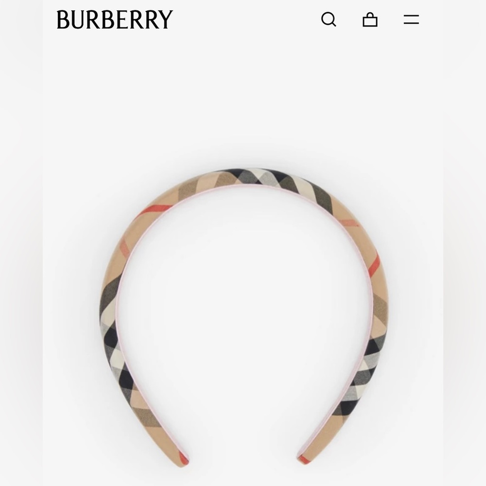 Burberry Girls Vintage Check Headband